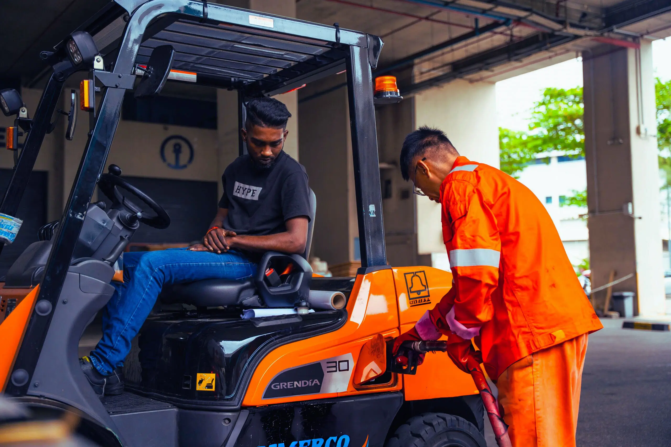 Airport machinery refueling: Diesel Go specialized diesel delivery for forklifts and cargo loaders Changi Airport Cargo Complex