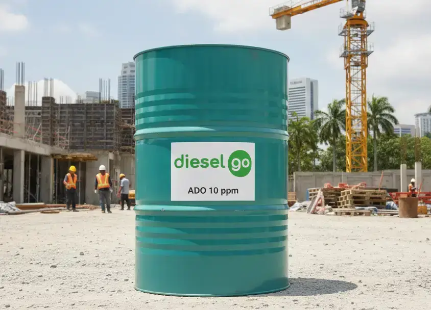 Diesel Go ready packed fuels in portable drums for emergency machinery top-ups and remote construction site use.