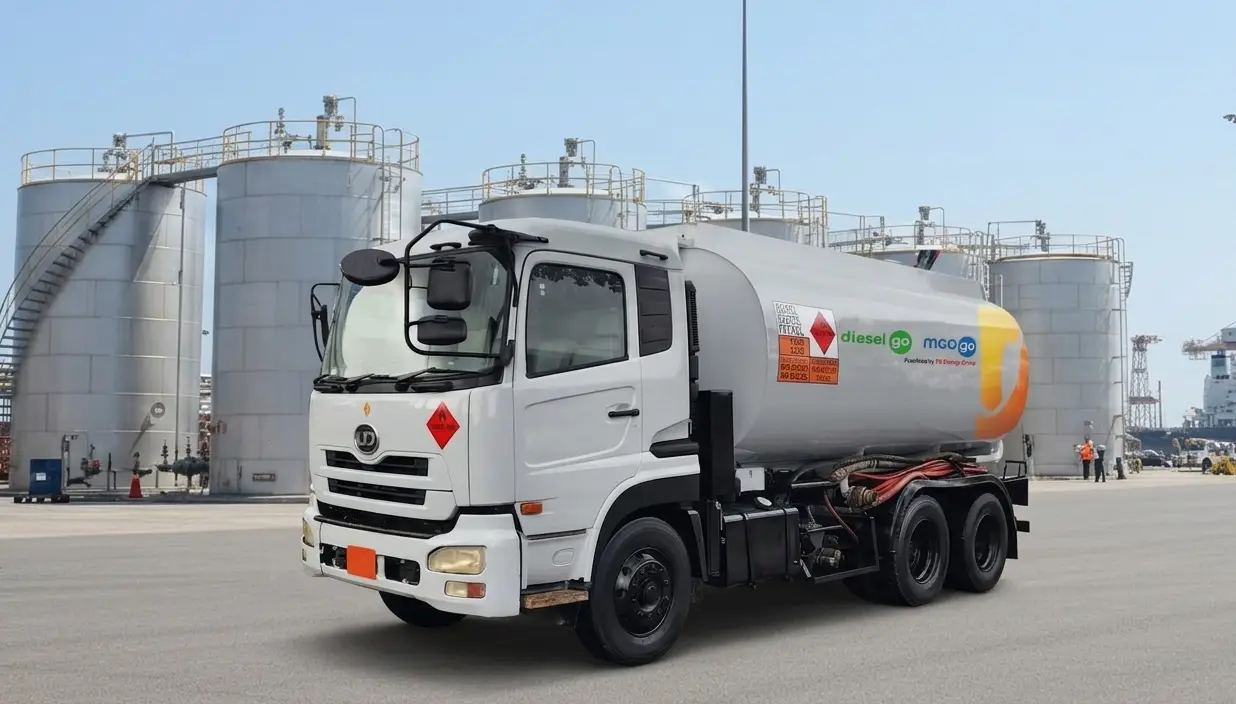 Diesel Go utilize strategic fuel storage and oil major terminals in Singapore, supporting consistent fuel supply for logistics hubs and construction projects.