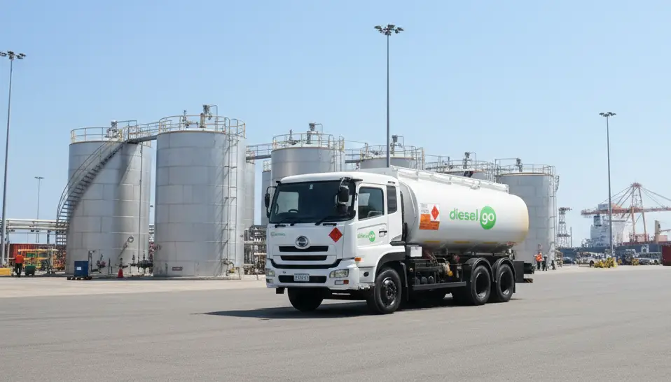 Diesel Go utilize strategic fuel storage and oil major terminals in Singapore, supporting consistent fuel supply for logistics hubs and construction projects.